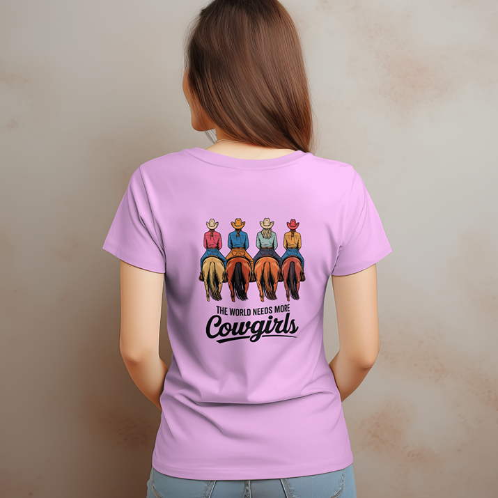The World Needs More Cowgirls T-Shirt – Western Country Graphic Tee