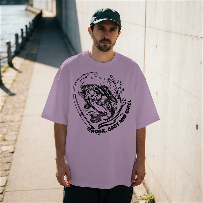 Hook, Cast, and Chill Fishing T-Shirt