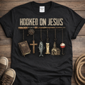Hooked on Jesus Fishing T-Shirt