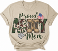 Proud Army Mom T-Shirt | Military Mom Support Shirt | Patriotic Army Family Tee