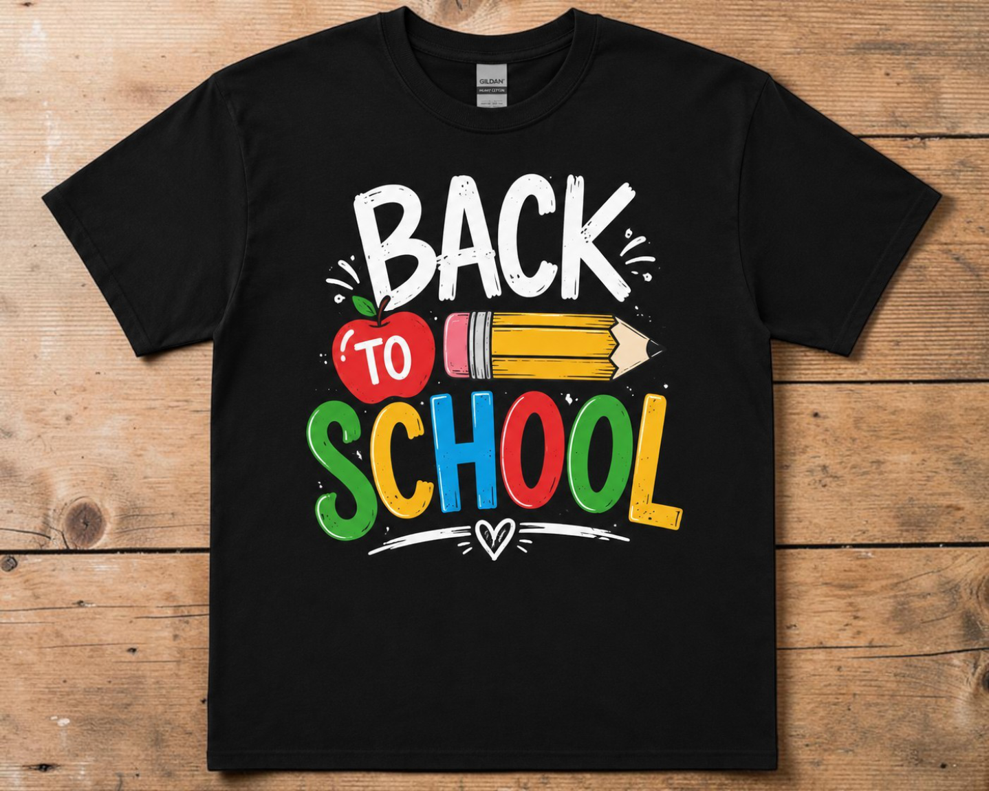 Back to School Colorful Graphic T-Shirt