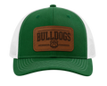 Bulldogs Leather Patch Richardson 112 Trucker Hat – Green/White