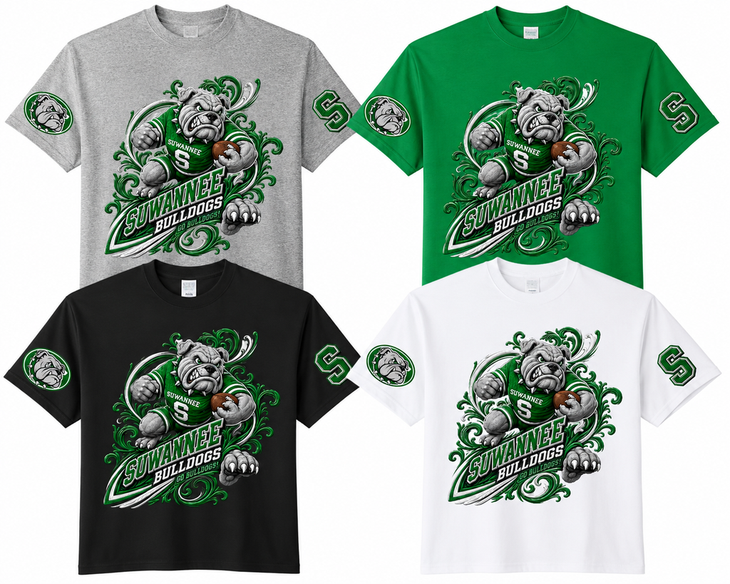 Suwannee Bulldogs Football Spirit T-Shirt | Bulldog Game Day Tee | School Spirit Shirt