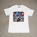 Paris by Night T-Shirt – Romantic Eiffel Tower Fireworks Graphic Tee