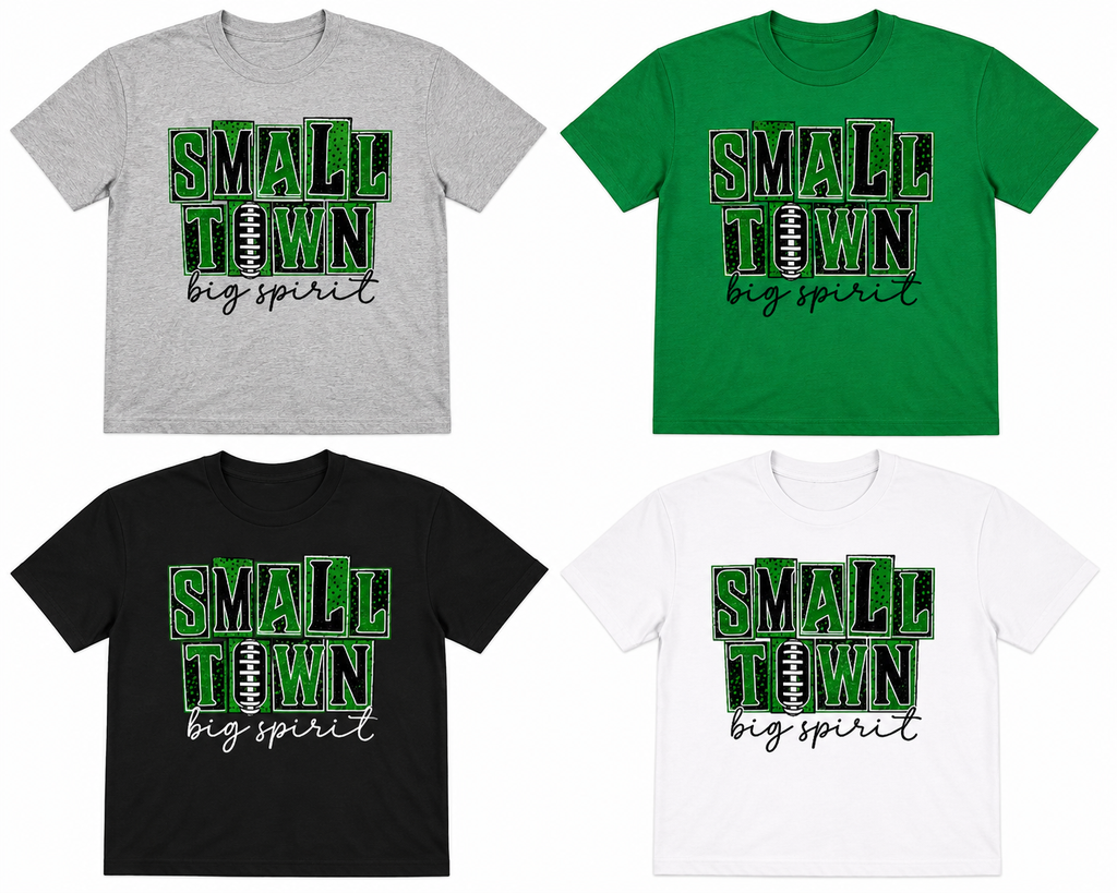 Small Town, Big Spirit Football Tee | Suwannee Bulldogs Spirit Shirt