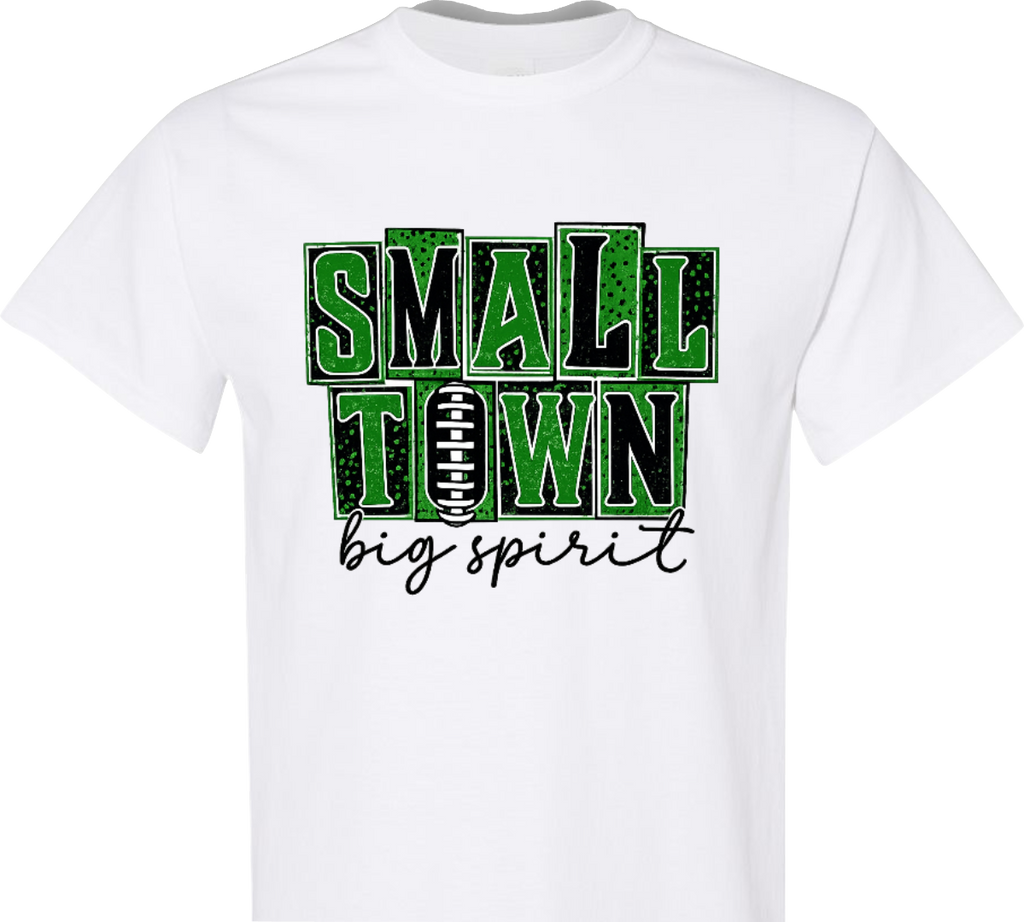 Small Town, Big Spirit Football Tee | Suwannee Bulldogs Spirit Shirt