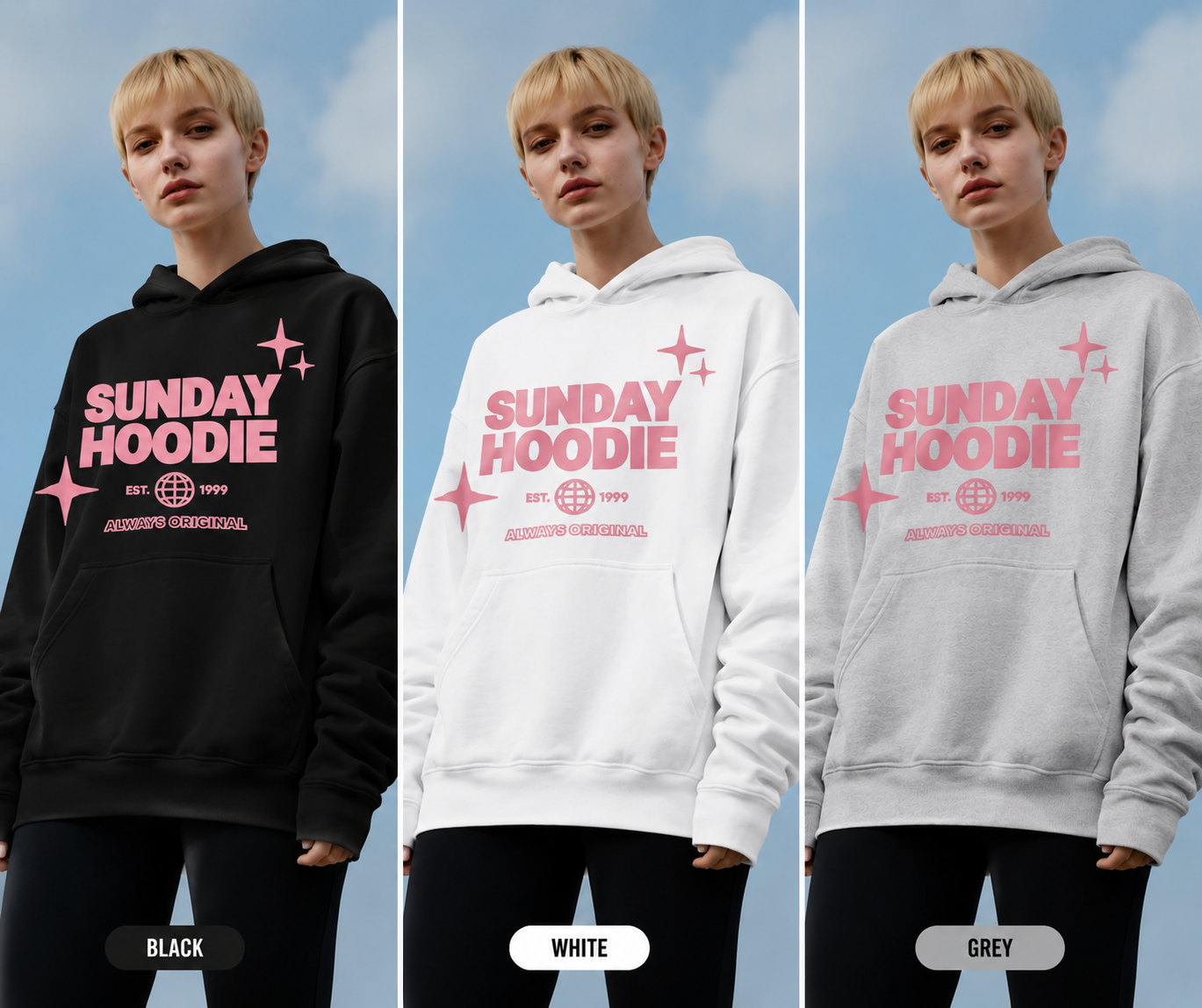 Sunday Hoodie – Cozy Weekend Graphic Sweatshirt