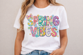 Spring Vibes T-Shirt – Floral Butterfly Graphic Tee