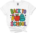 Back to School Apple & Backpack Graphic T-Shirt