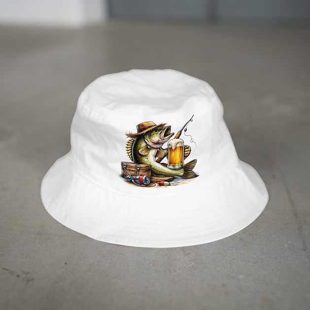 Fishing & Beer Bucket Hat